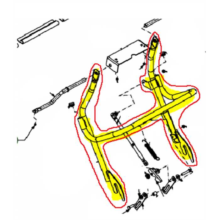 Armature verrouillage de bac MTD-yardman-bolens, 64904089AS, 649-04089