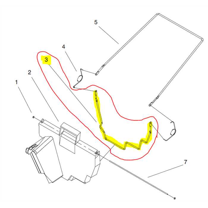 Armature inférieure bac herbe tondeuse TORO, 930282, 93-0282