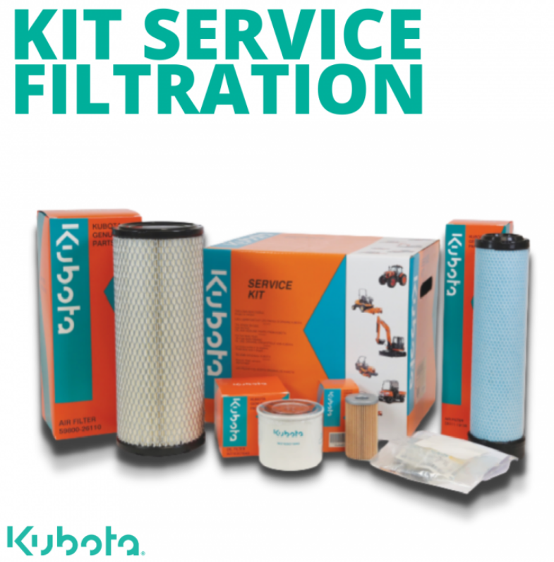 Kit filtration moteur KUBOTA série GR1600 - GR2120 - ZD - G - BX2350 - BX231, W21TK00032, W21TK-00472, W21TK00472, W21TK00032, W21TK-00032