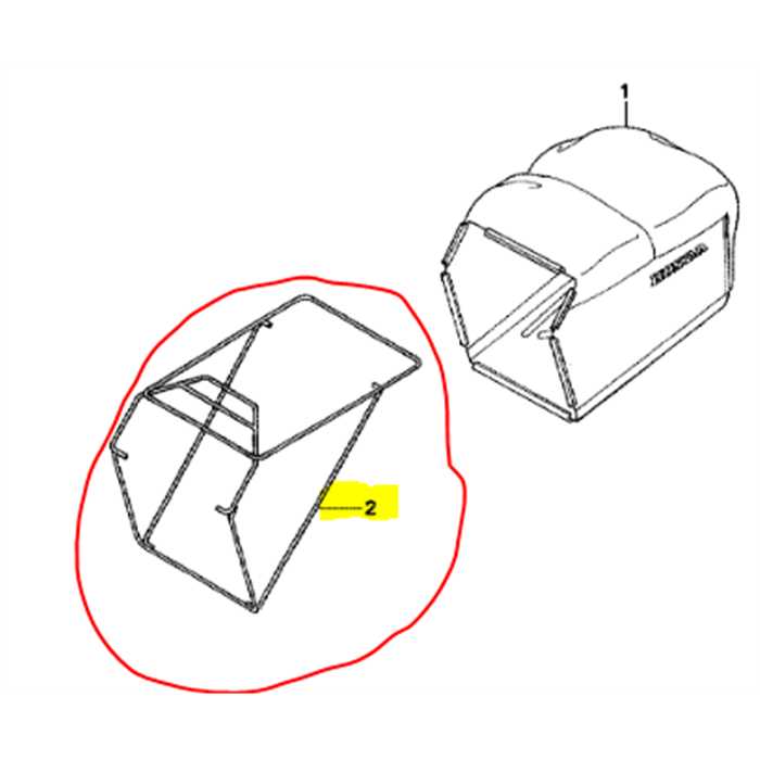 Armature de sac herbe HRX537, 81330-VH7-A51