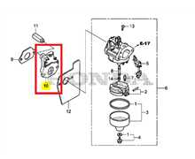 Commande de choke automatique HONDA IZY 41 - 46, 16600-Z8B-900