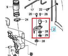 Commande de choque HONDA eu30i, 16610-Z28-010