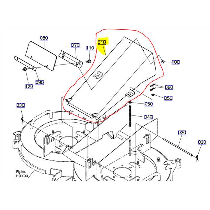 Conduit de bac sortie plateau de coupe KUBOTA G23-hd, K543372725, K5433-7272-5