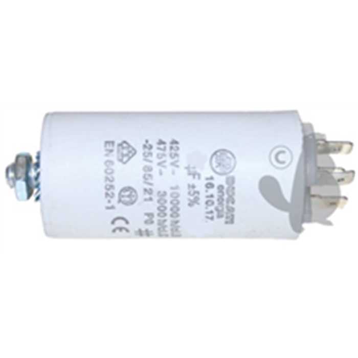 Condensateur électrique universel 10 uf - Fixation M8 diam : 35mm H: 102mm, 240-2490, 2402490