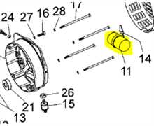 Condensateur 10 micro.f. HONDA ec2200, 32382-ZD5-003