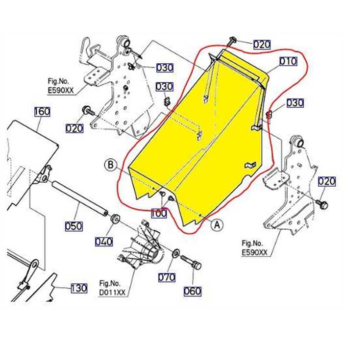 Conduit supérieur évacuation herbe KUBOTA G23, K631363776, K6313-63776, K6313-6377-6, K6313-6377-7