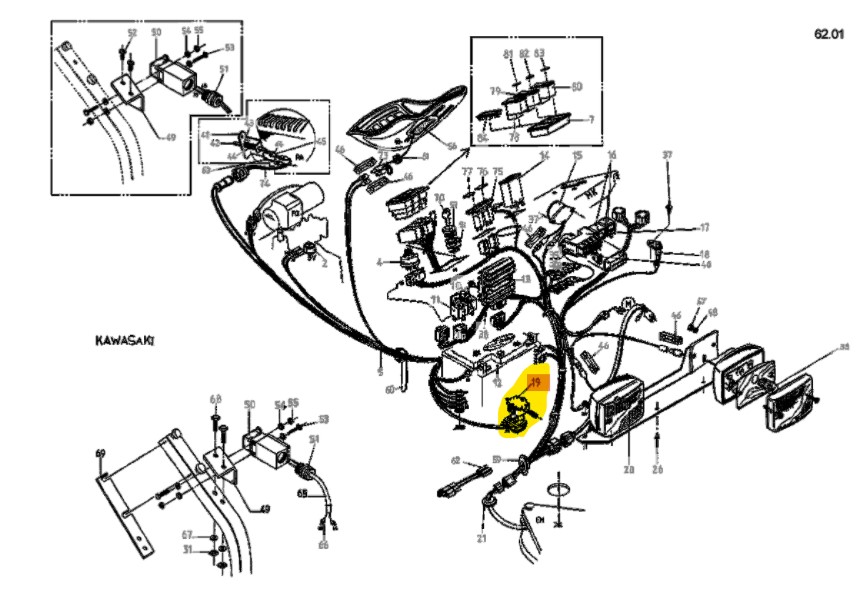 Contacteur embrayage ETESIA Hydro100, 25829, ET25829