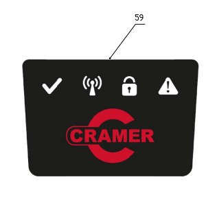 Autocollant Cramer RM1000, RA381111586, CRRA381111586