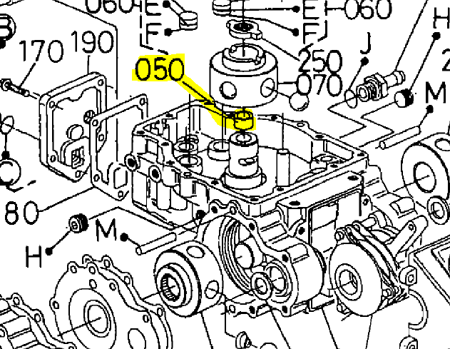 Roulement a aiguilles transmission Kubota T1600, 66091-81370, 6609181370, 66091-8137-0