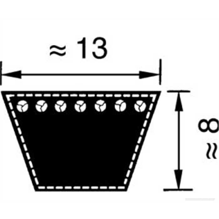 Courroie Countax a2050, A91, 228001500, 46-4830