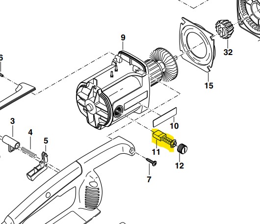 balais charbon pour dolmar es162a 2032, 957 802 410, 957802410, 191963, 088381127820, CB-303, CB303