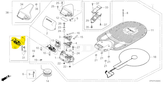 Ensemble faisceau Station Honda Miimo 3000, 31577-VP9-PA0, 31577VP9PA0, 31577-VP9-PA0, 31577-VP9-PAO