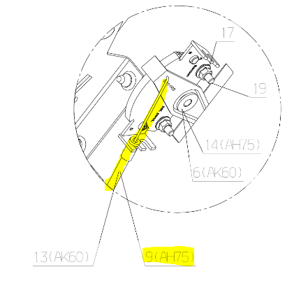 Cable de Gaz Etesia AH75, ET53417, ET-53417