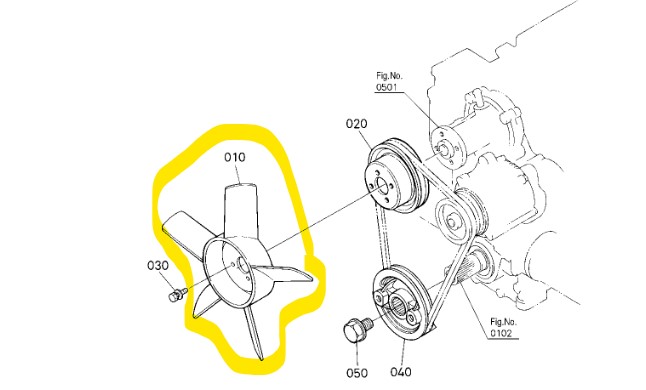 Couvercle de culasse Kubota G18, 16861-14513, 1686114513