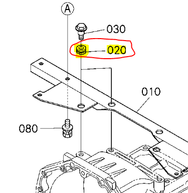 Silent-bloc de support marche pied KUBOTA B3030, 6A100-51380, 6A10051380, 6A100-51383, 6A10051383