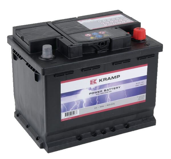 Batterie 12V 55Ah 480A Kramp, 556400048KR, BATTERIE 55AH, 55AH