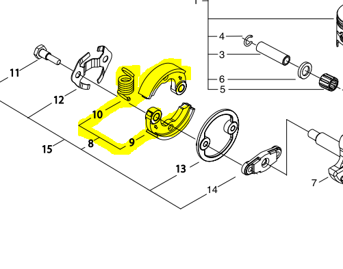 Embrayage complet echo B410, P021041130, P021-041130, ECP021041130, A553-000170, A553000170, ECA553000170, A566000230