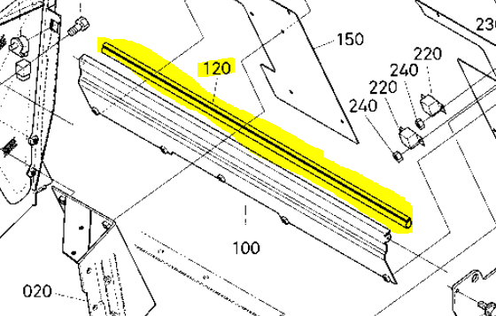 Joint étanchéité de bac Kubota GR1600, K6304-63980, K630463980