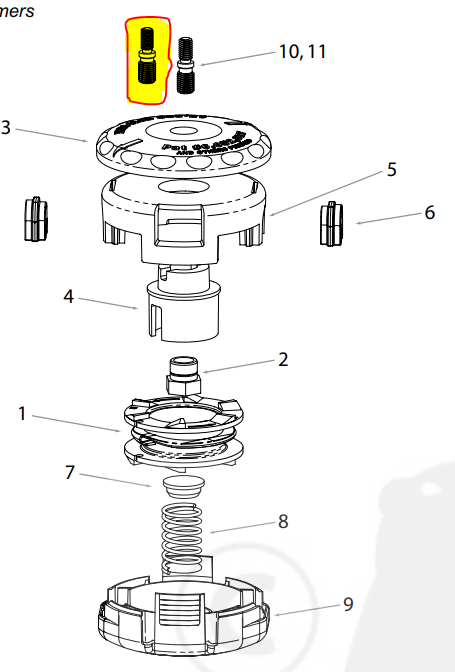 Ecrou M7 tête Shindaiwa Speed Feed 375, 28820-07400, 2882007400