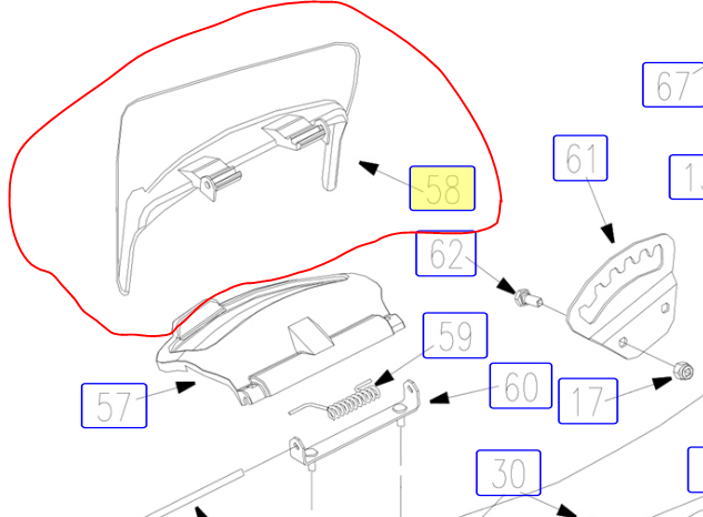 Déflecteur éjection latérale GTM 500