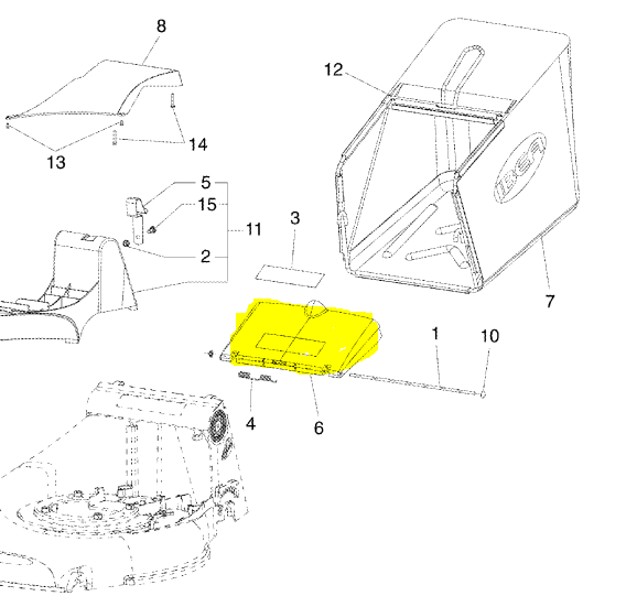 capot de bac active ibea, P2020432, IB P2020432, IBP2020432