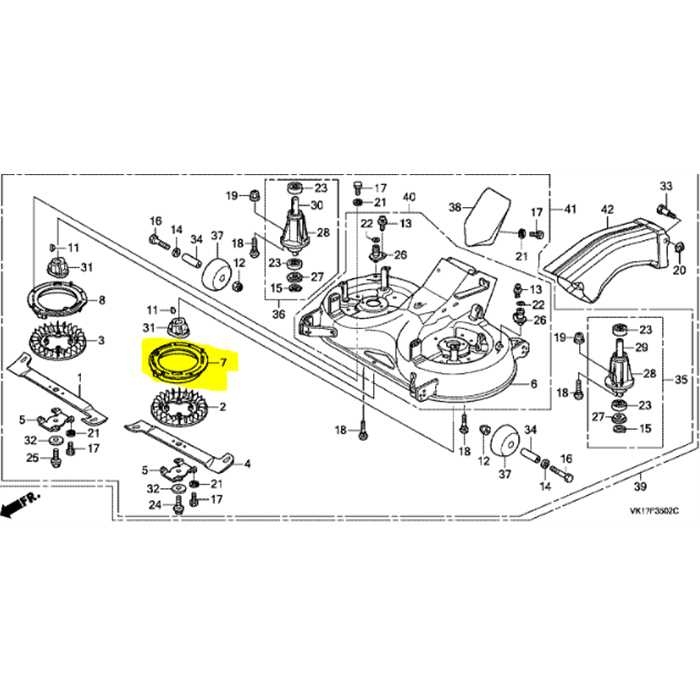 Guide gauche soufflante HONDA HF2622, 76165-VK1-B11, 76165VK1B11