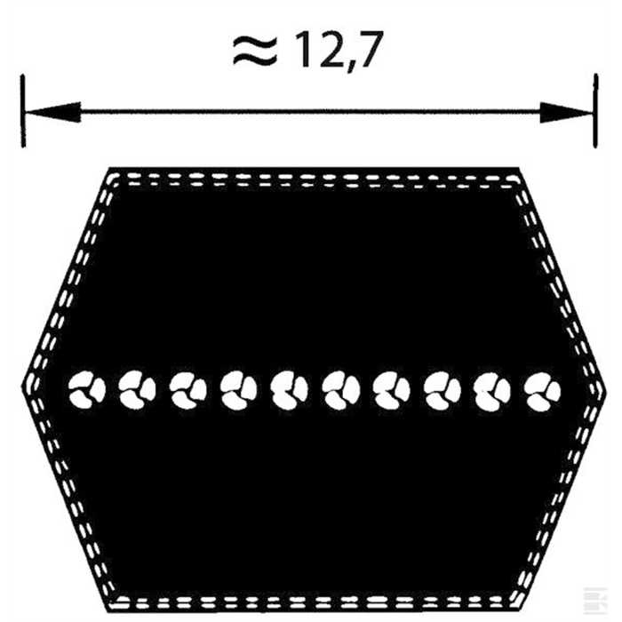 Description f: Courroies hexagonales AA <br>Longueur extérieure mm: 2035 <br>Longueur intérieure mm: 1984 <br>Ref mitsuboshi®: AA78M <br>, AA-78, 8716106063482