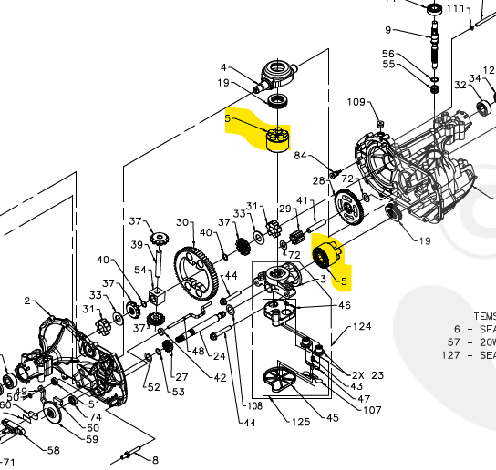 Moteur pompe hydraulique hydr-gear 346/0510 unitaire (à prendre 2x), HG70331