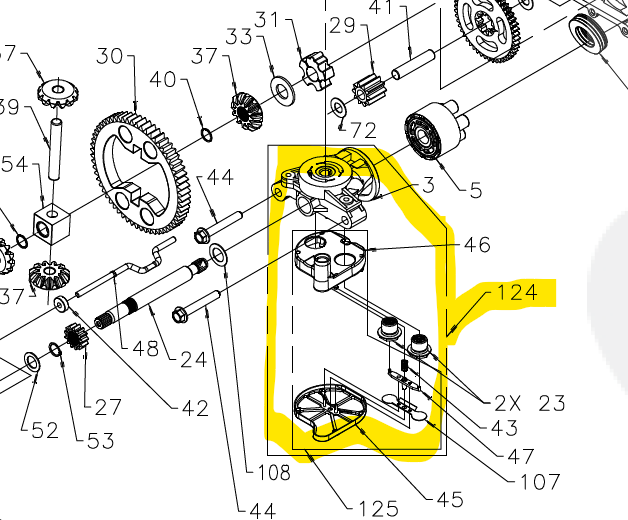 Support moteur pompe hydraulique hydr-gear 346/0510, HG70759