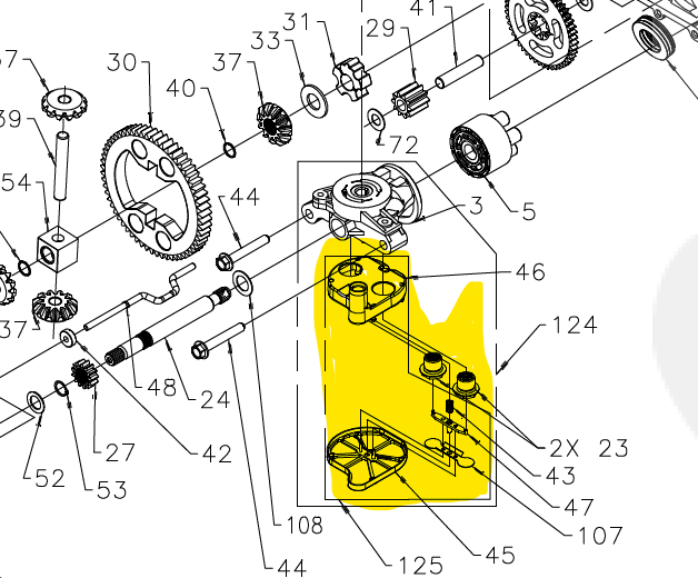 Filtre moteur pompe hydraulique hydr-gear 346/0510 (copie), HG70756, hg70756