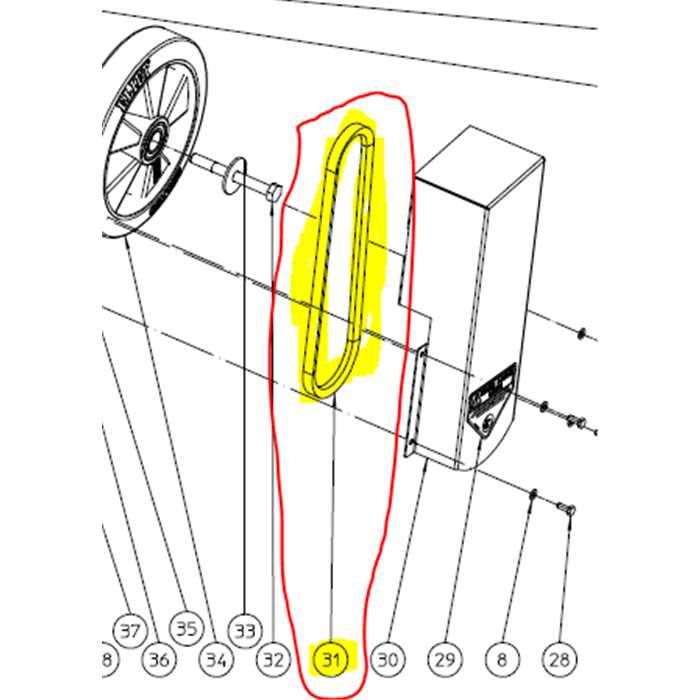 Courroie crantée scarificateur ELIET e501 xpa800 BA521208000, BA521208000, BA521 208 000, BA 521 208 000, XPA800, XPA800XEP