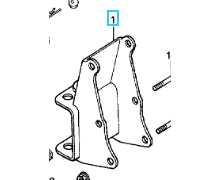 Attache arrière HONDA F560, 50610734630, 50610-734-K00