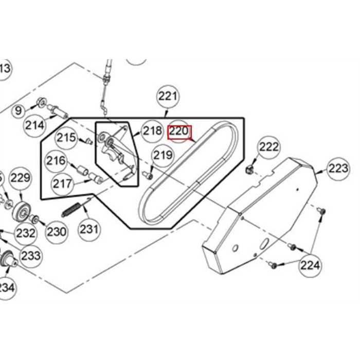 courroie traction as motor as63, E10414, G07857041