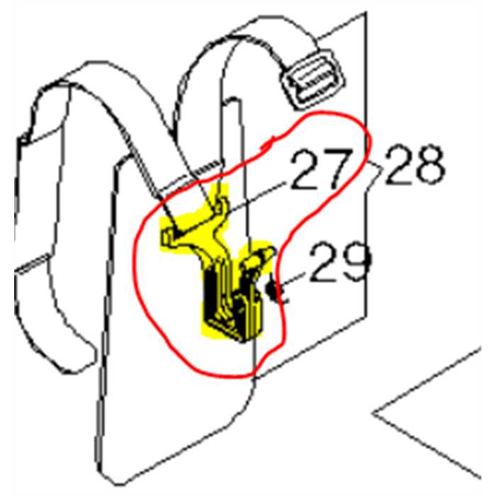 Attache rapide harnais HONDA UMT-, 4250370, AL4250370