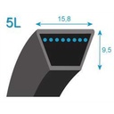 Courroie trapézoidale MTD profil 5l, 7540358