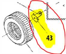 Attache de fixation filtre a air Shindaiwa b530, A244000180, A244-000180, 6203582340