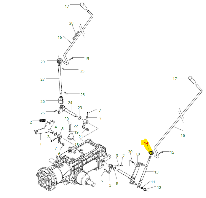 Pièce de liaison plastique Bertolini, YF1061633, BERYF1061633