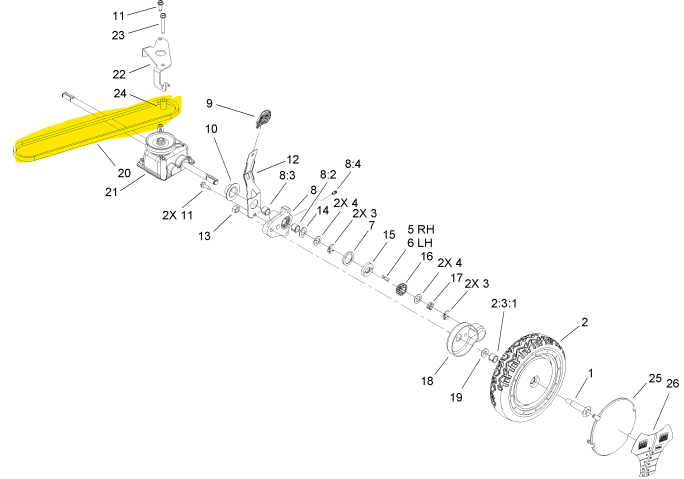 Courroie 3L34 Toro 20795, 991597, 99-1597, FGP013371