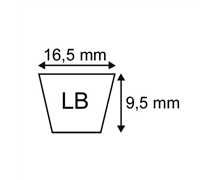 Courroie transmission LB63 Orec HR660a, LB63, 89-6123-006301, 896123006301