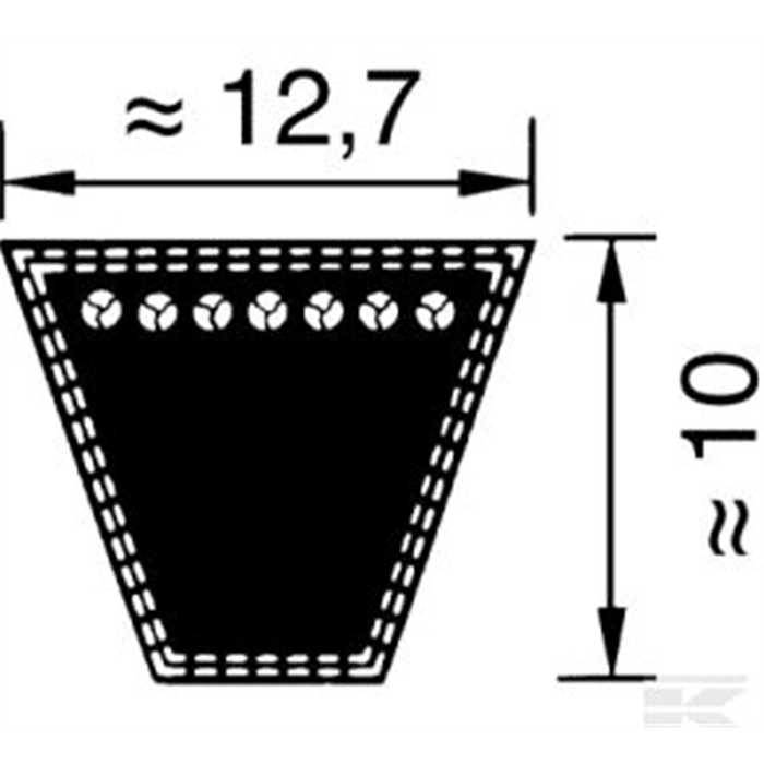 Courroie spa1180lw, A46, SPA1180, 0083501180, 00835-01180