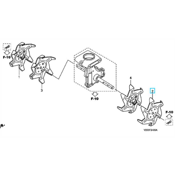 couronne motoculteur honda fg110, 72466-V25-010