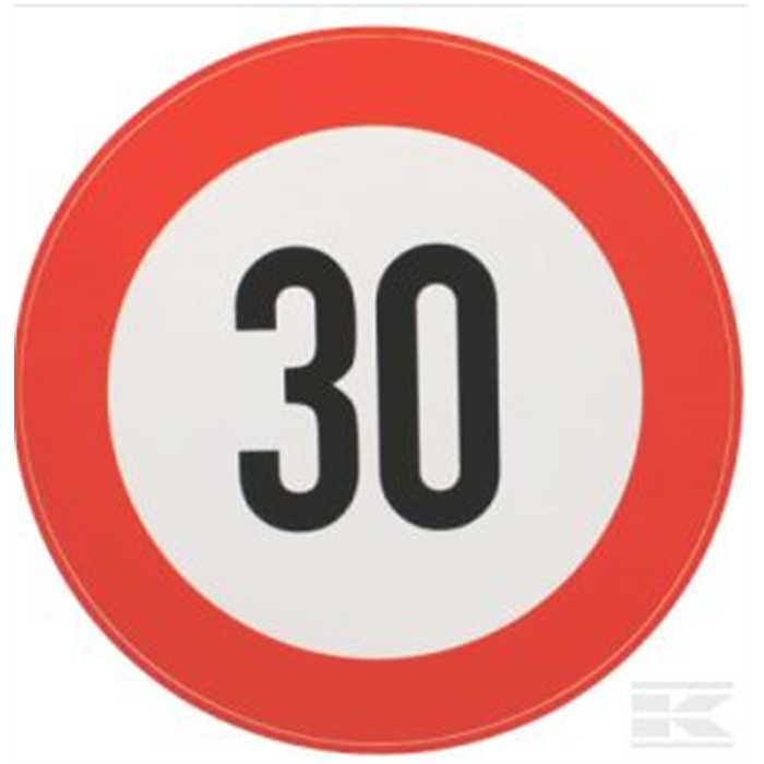 Autocollant de signalisation 30km/h, BF30S