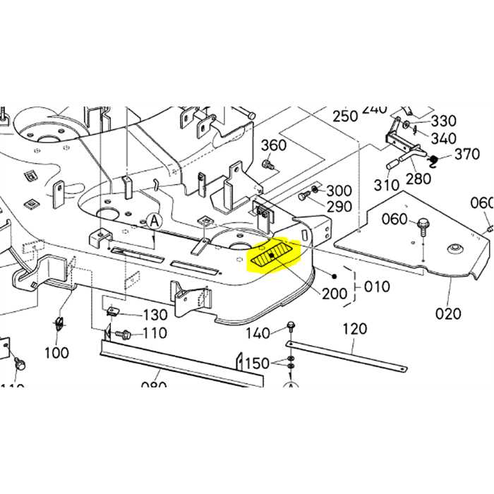 Autocollant plateau de coupe KUBOTA GR1600 par pièce, K5254-7311-0, K525473110