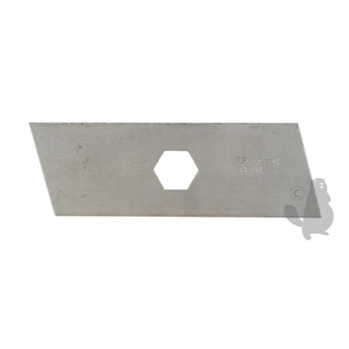 Couteau de scarificateur adaptable pour SOLO électrique 516 et thermique 518 - L: 130mm diam : 20 3, 1306687, 130-6687