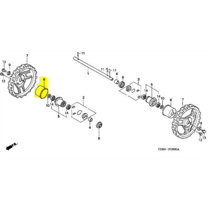 Couvercle extérieur moyeu de roue Honda UM616, 42767 VA8 010, 42767VA8010