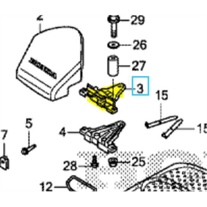 Bras de charge inf. prise charge HONDA Miimo, 31222-VP7-000