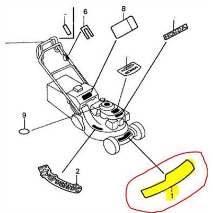 Autocollant Honda HRD536c, 87101 VF0 B53, 87101VF0B53, 87101-VF0-B50, 87101-VF0-B51, 87101-VF0-B52