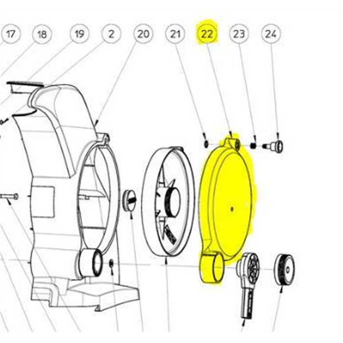 Couvercle de fermeture rotor ELIET NEO BR930010070, BR930010070, BR930 010 070