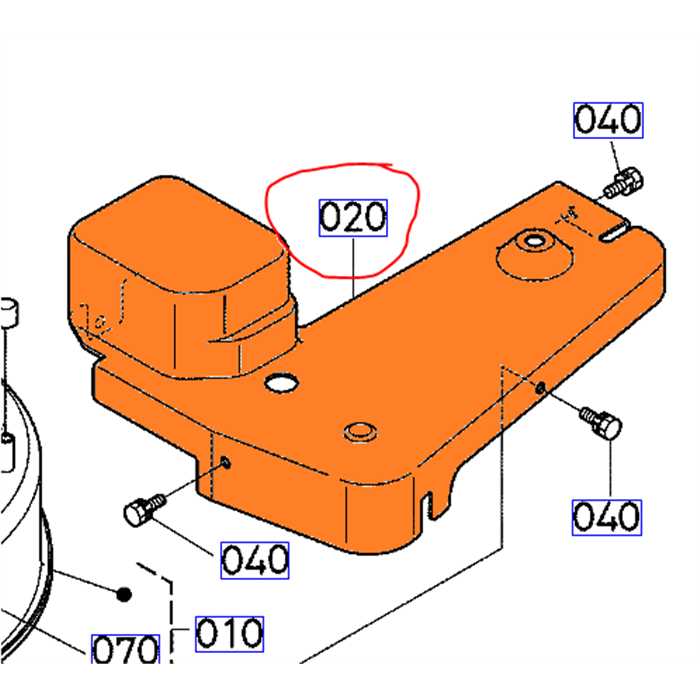 Couvercle protection de courroie GR1600 gauche, K525372640, K5253-72640, K5256-72640, K5253-72643, K525372643