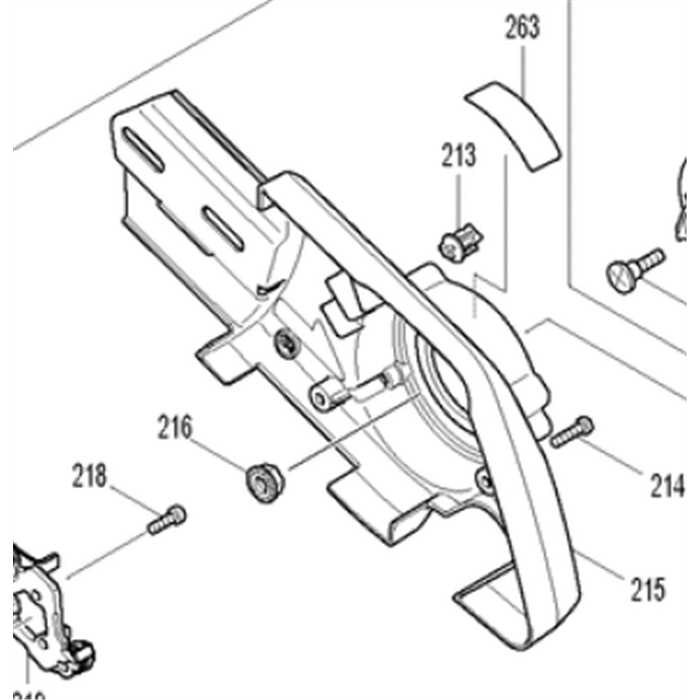 Couvercle de courroie disqueuse eK765h Makita, 3240890417114, 4555596